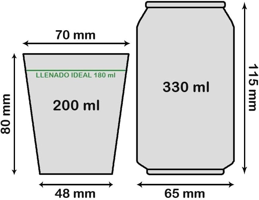 100 Vasos Desechables Café de Papel Cartón de 200 ml con 100 tapas con 100 Paletinas de Madera