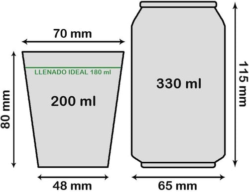 100 Vasos Desechables Café de Papel de 200 ml incluyen 100 Paletinas de Madera