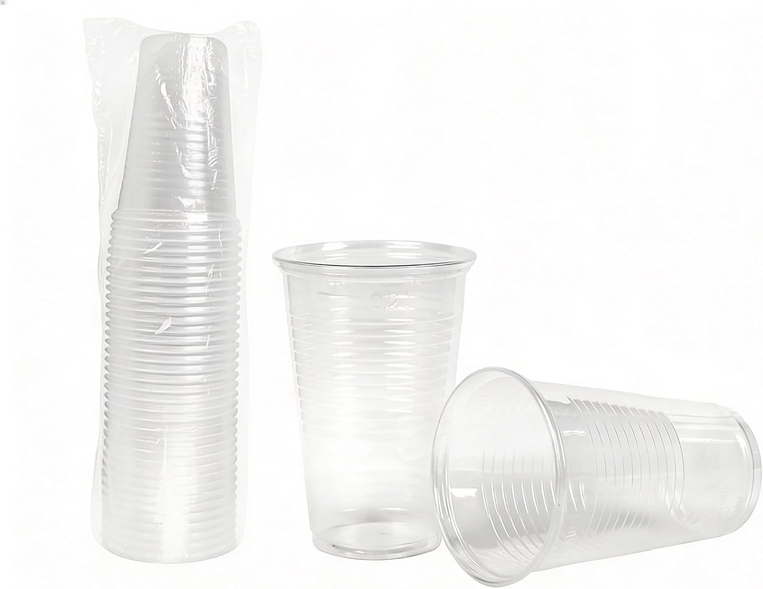 1000 Vasos de Plástico Irrompibles de 220ml
